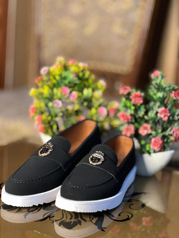 Gucci Loafers | Black &amp; White | TS-SHO719